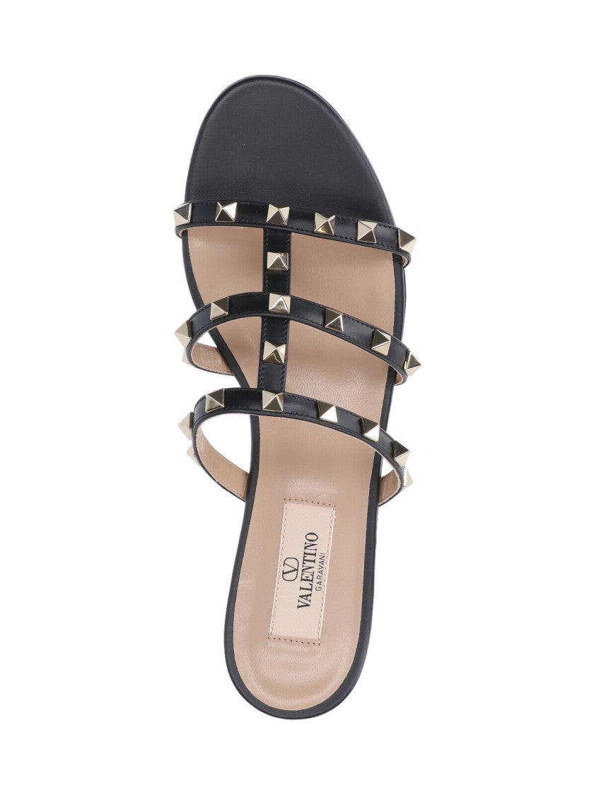 Valentino Garavani "Rockstud" Sandals – Black
