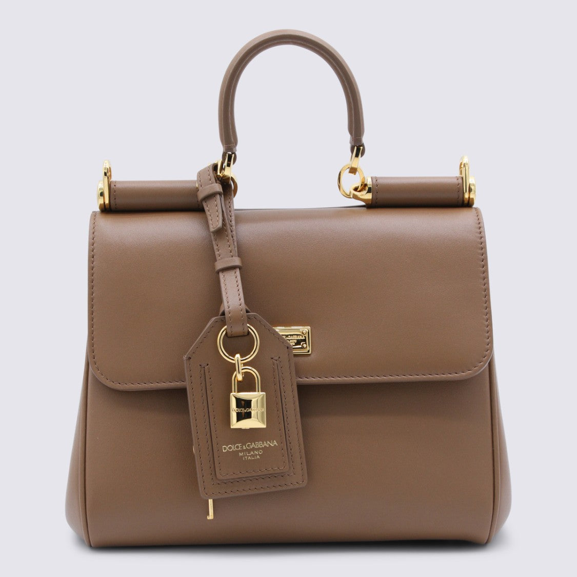 Dolce & Gabbana Brown My Sicily Top Handle Bag