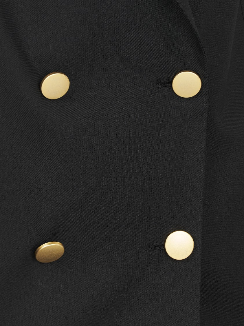 Tagliatore Over-Sized Virgin Wool Blend Jacket With Minimalist Design