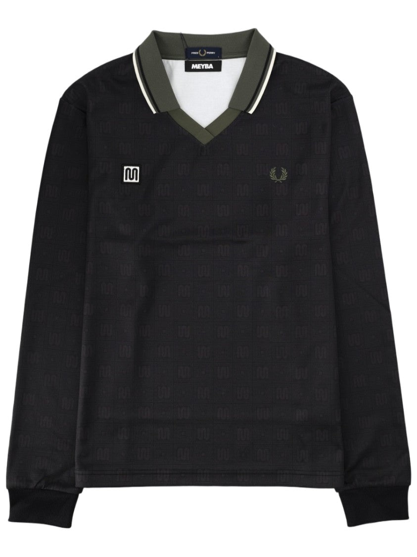 Fred Perry Meyba V-Neck Tonal Polo Shirt