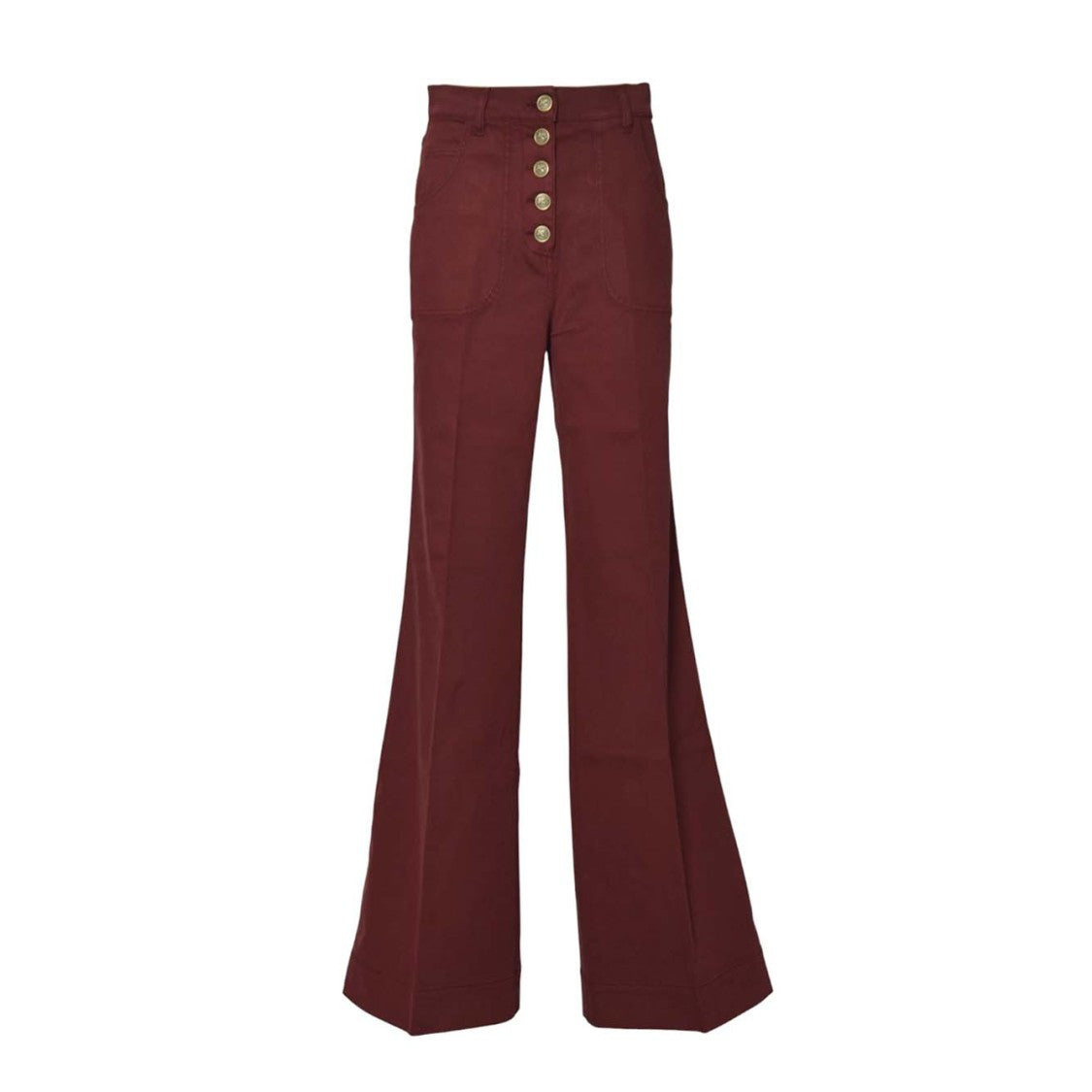 Etro Flared High-Waisted Jeans With Button-Front Closure