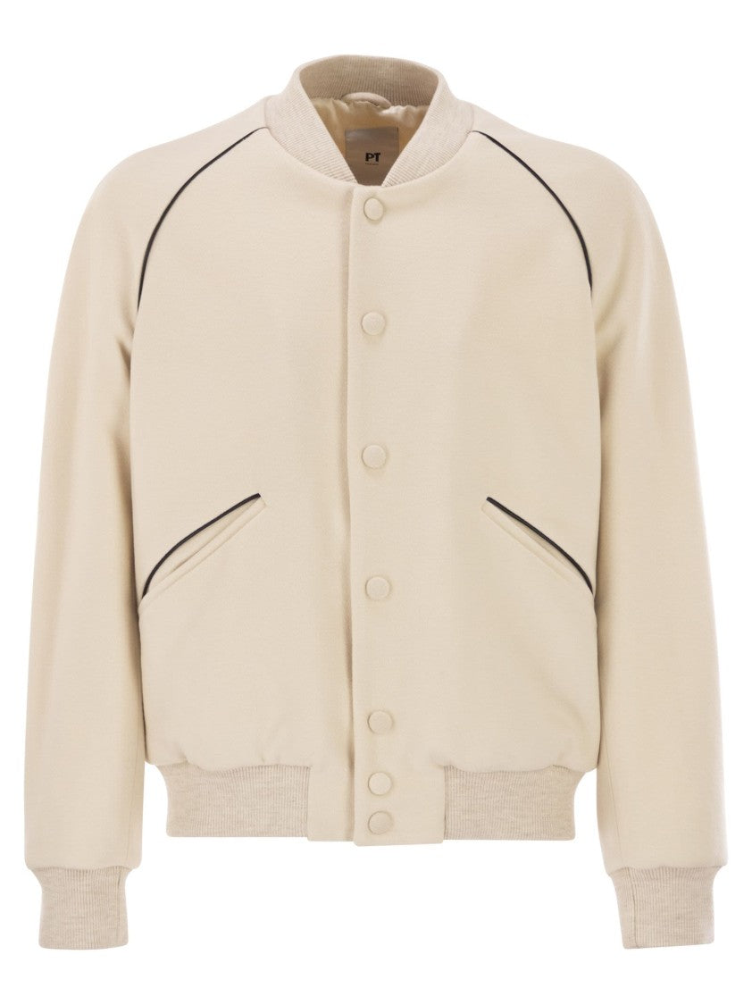 Pt Torino Wool And Cashmere Drap Jacket