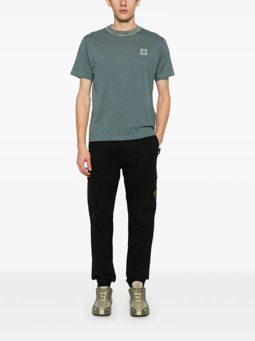 Stone Island Fissato-Effect Organic-Cotton T-Shirt