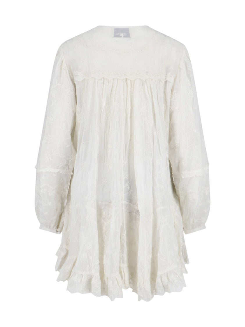 Isabel Marant Clean Silhouette White Dress