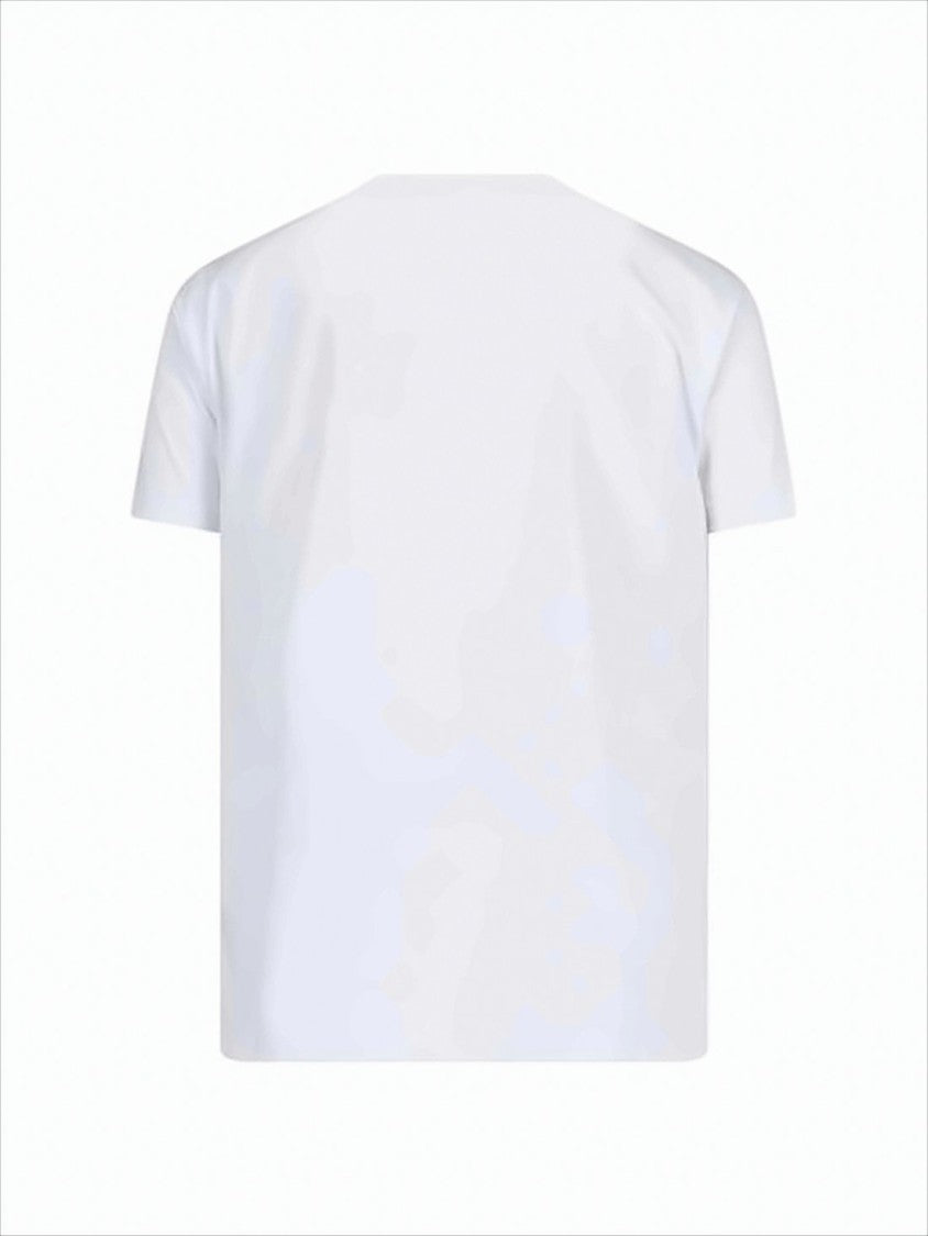 Vivienne Westwood Short-Sleeve White Cotton T-Shirt With Abstract Graphic Design