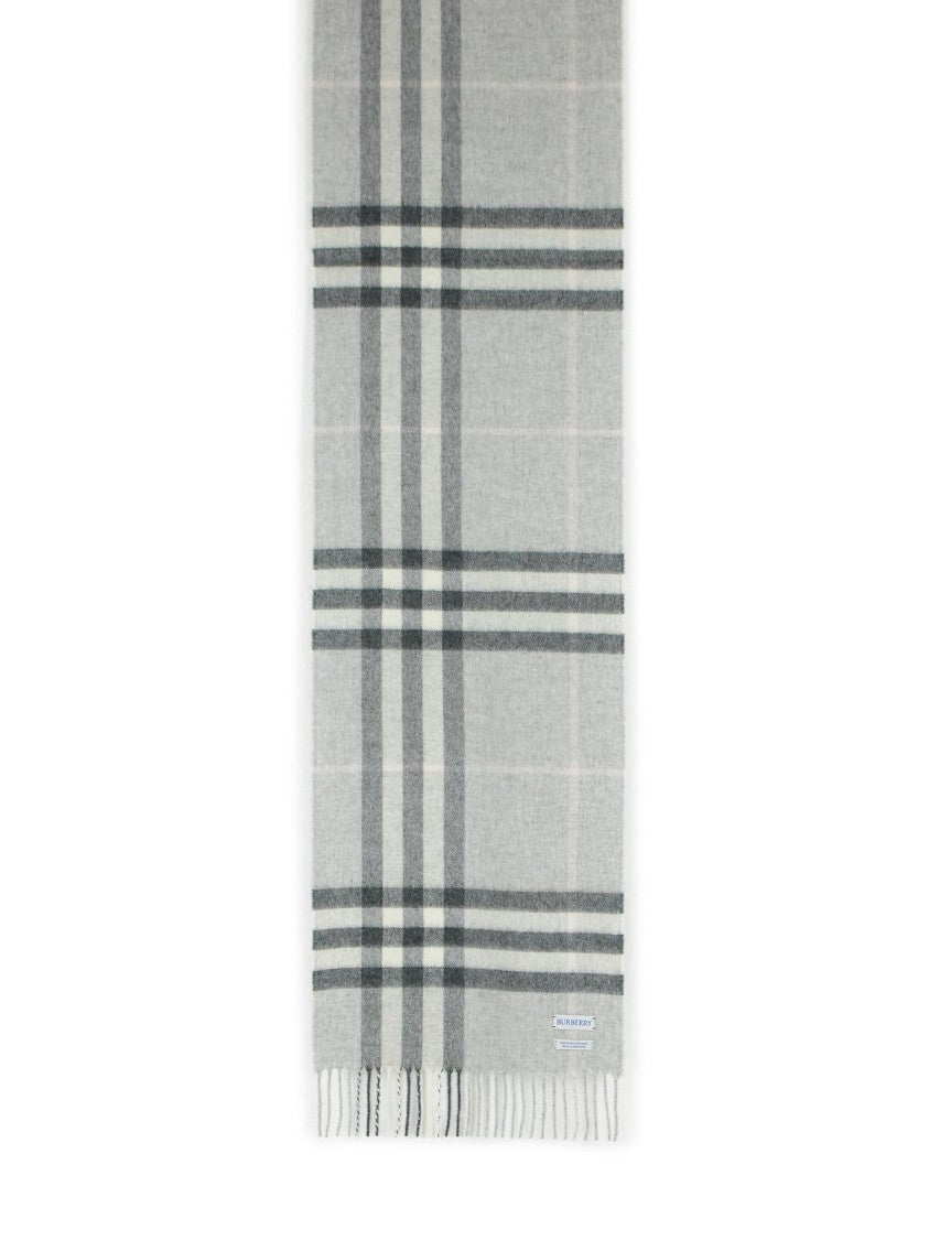 Burberry 'Mu Giant' Grey Cashmere Scarf
