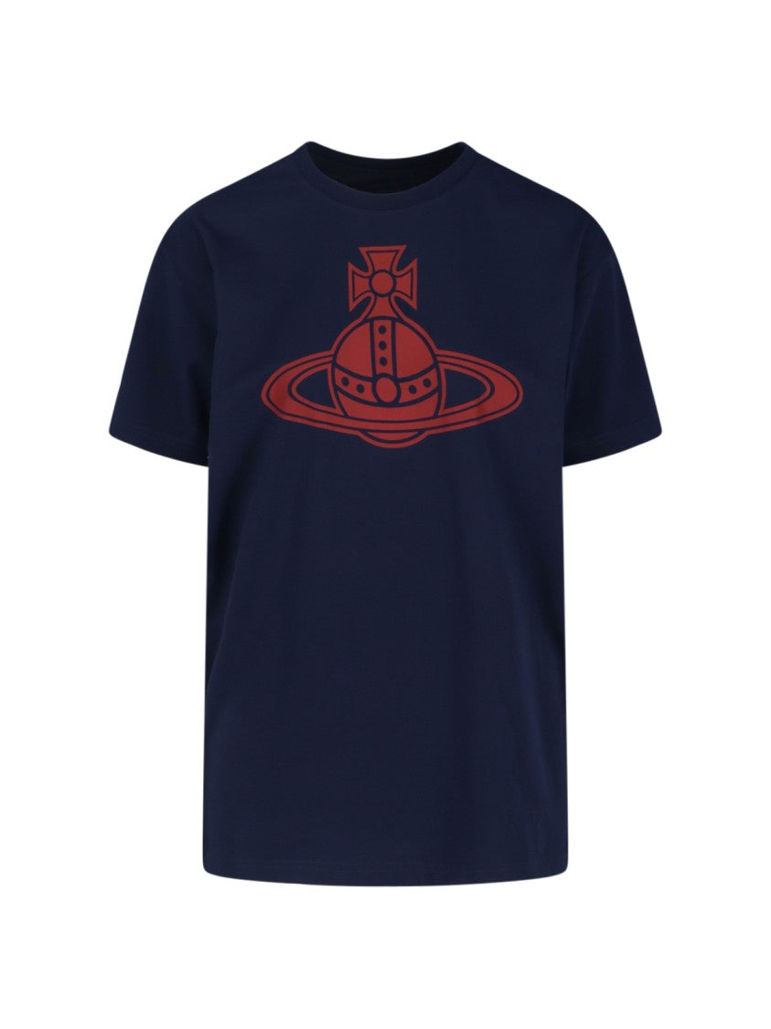 Vivienne Westwood Navy Blue Crew Neck T-Shirt