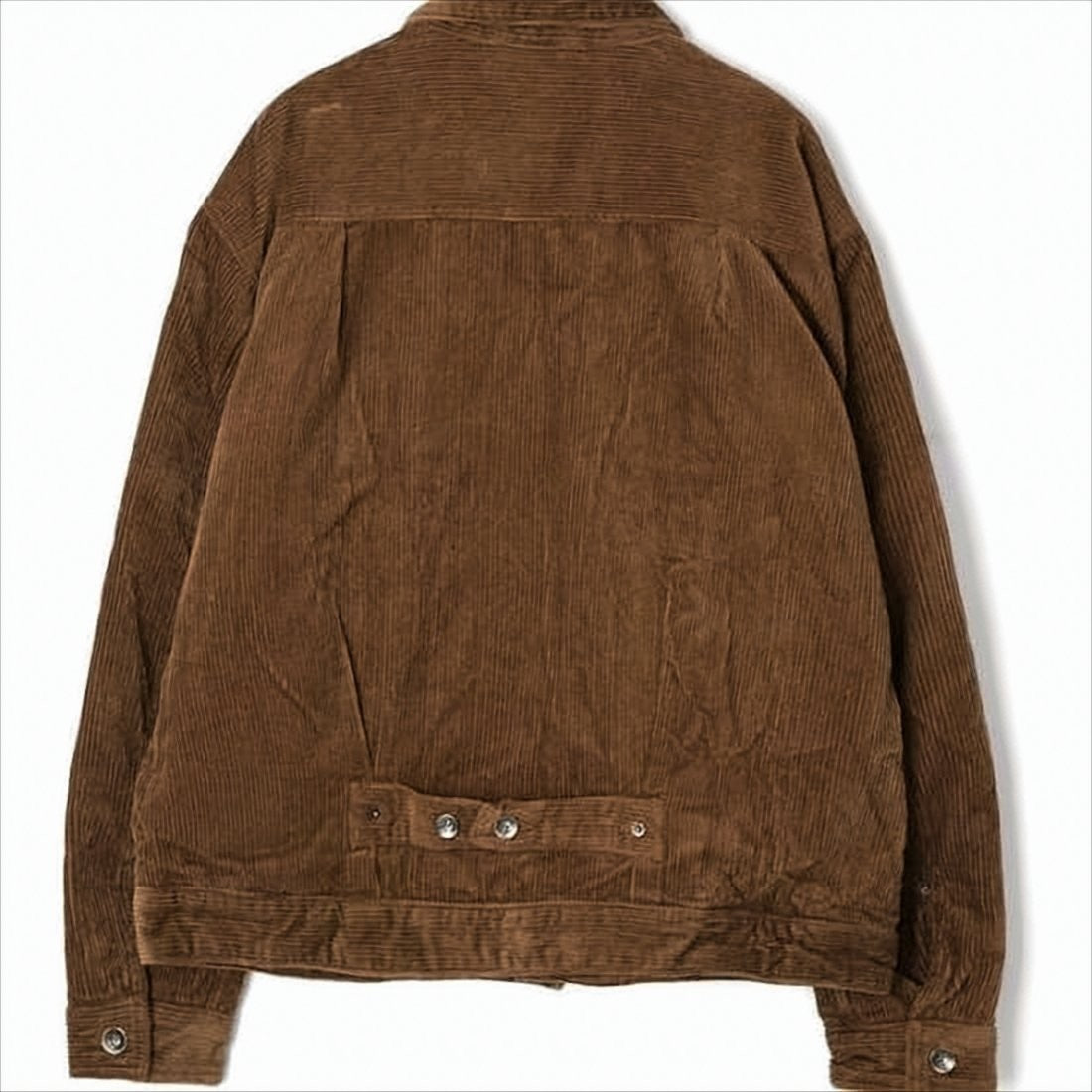 Engineered Garments Rich Brown Corduroy Jacket With Textured Ribbed Pattern