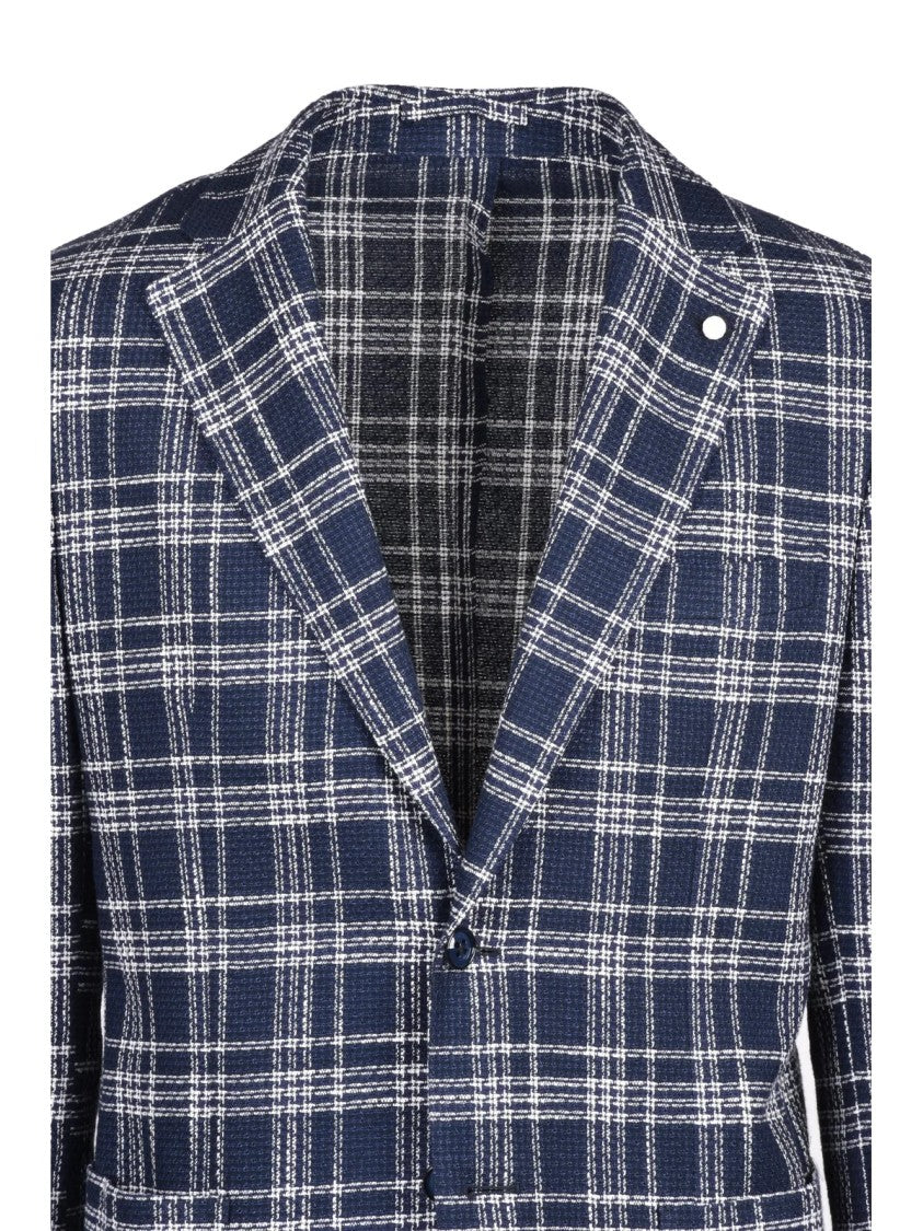 Luigi Bianchi Rounded Blazer Jacket - Blue