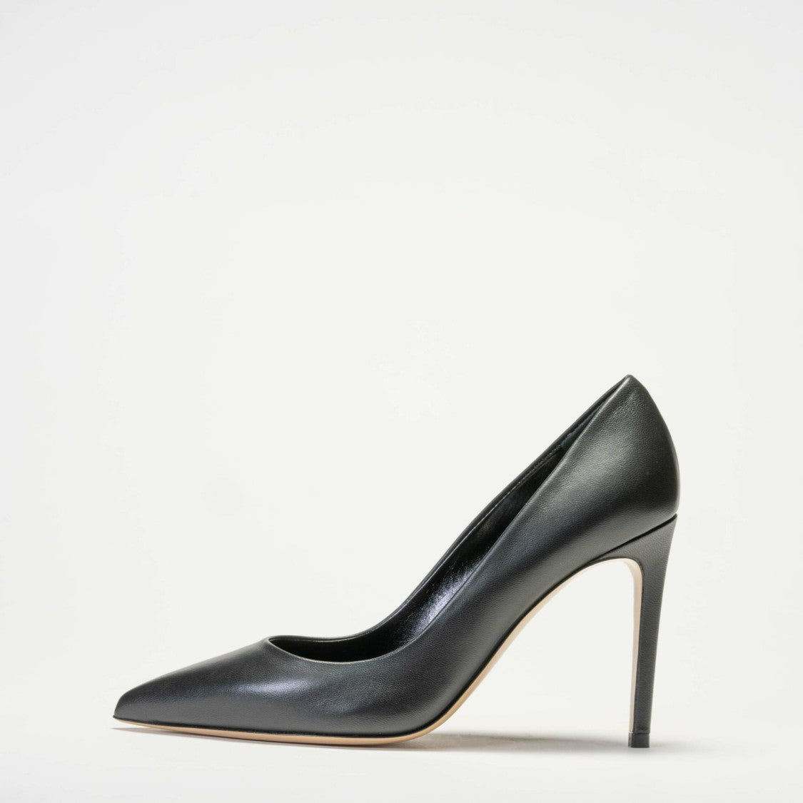 Ninalilou Black Leather Pump With 90Mm Heel