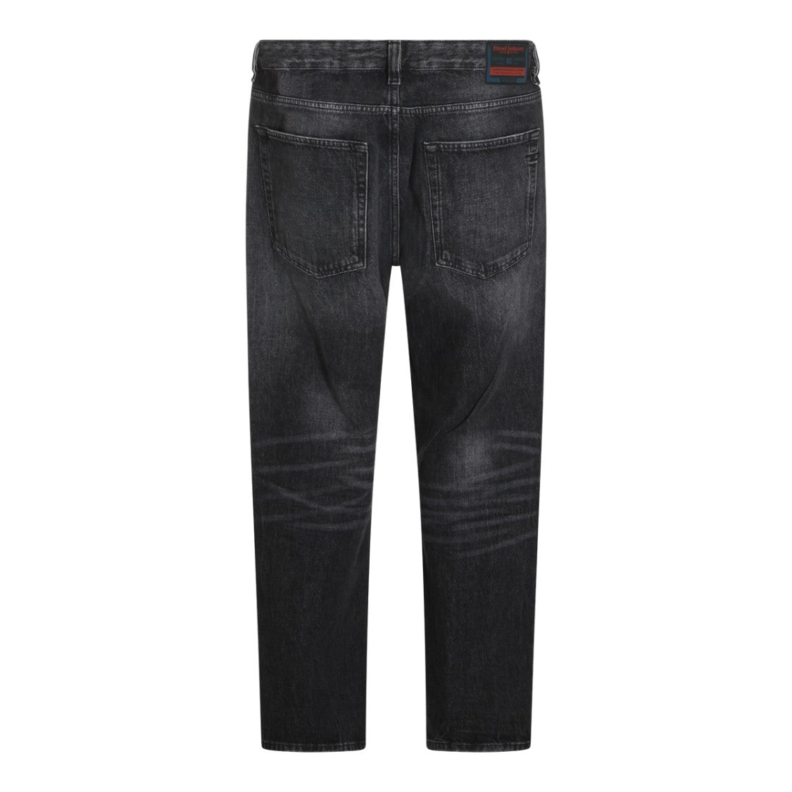 Diesel Dark Grey Washed Cotton Straight Fit D-Macs Jeans