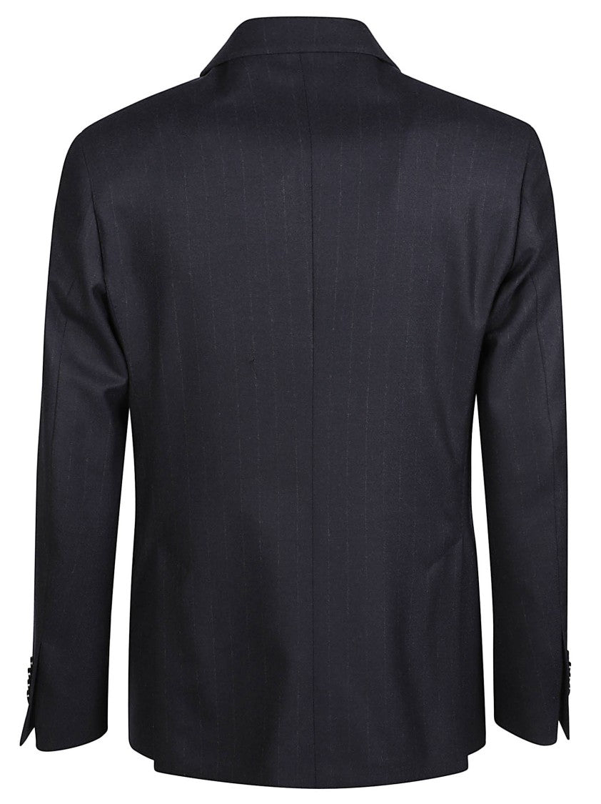 Lardini Double-Breasted Blazer With Peak Lapels And Matching Trousers