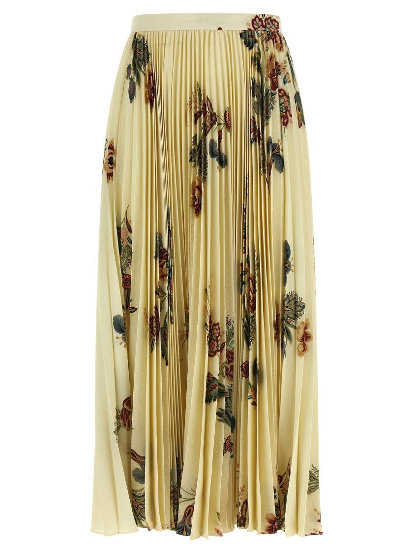 Etro Pleated Midi Skirt
