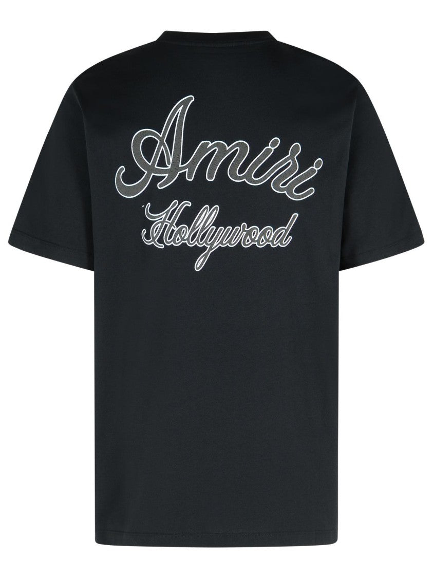 Amiri Hollywood' Black Cotton T-Shirt