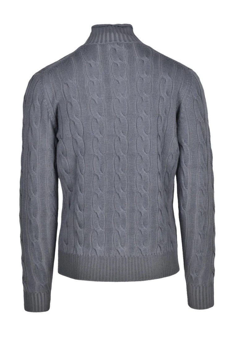 Kangra Cable Knit Turtleneck - Grey