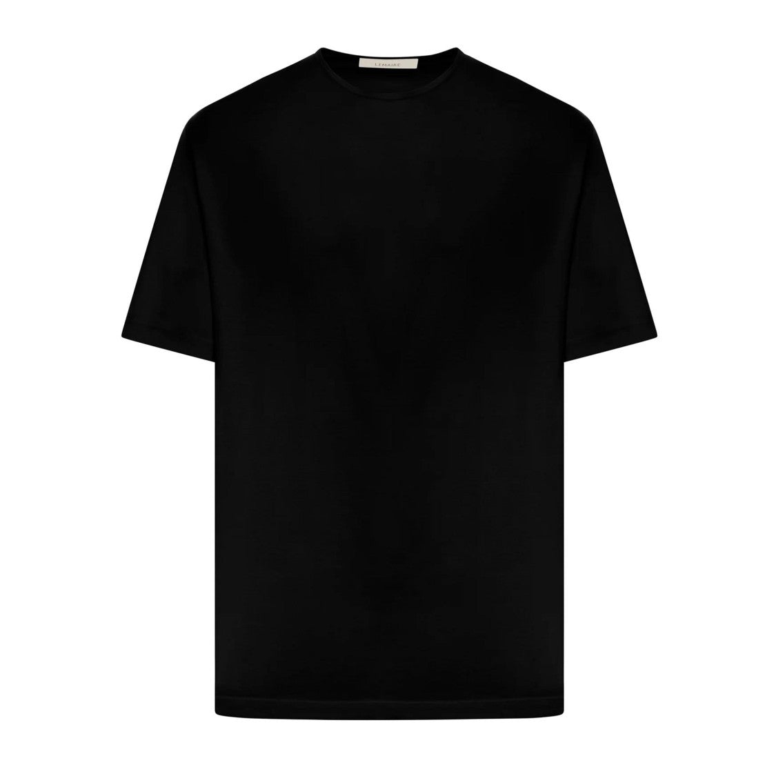 Lemaire Black Cotton T-Shirt With