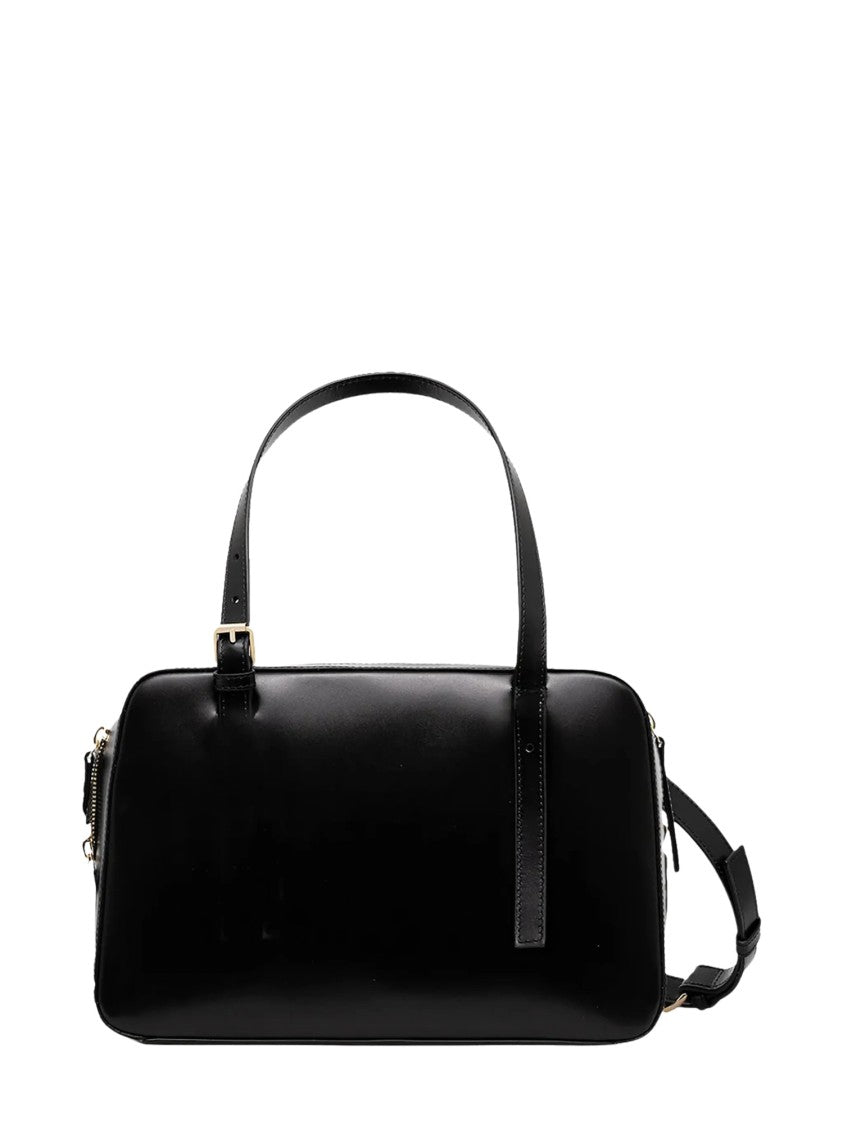 A.P.C. Burgundy Virginie Glossy Leather Shoulder Bag