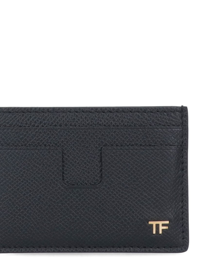 Tom Ford "T Line Classic" Card Holder – Black