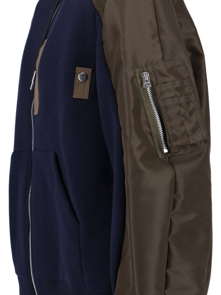 Sacai Patchwork Multicolour Jacket With Intricate Detailing
