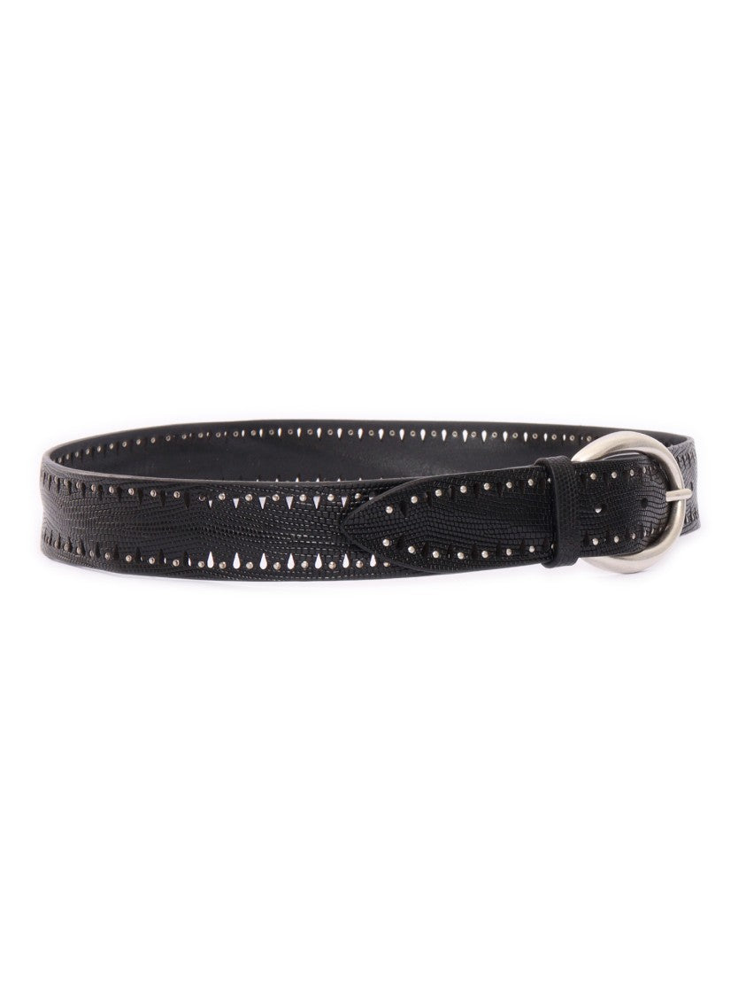 Claudio Orciani Smooth Calf Leather Belt With Polished Finish