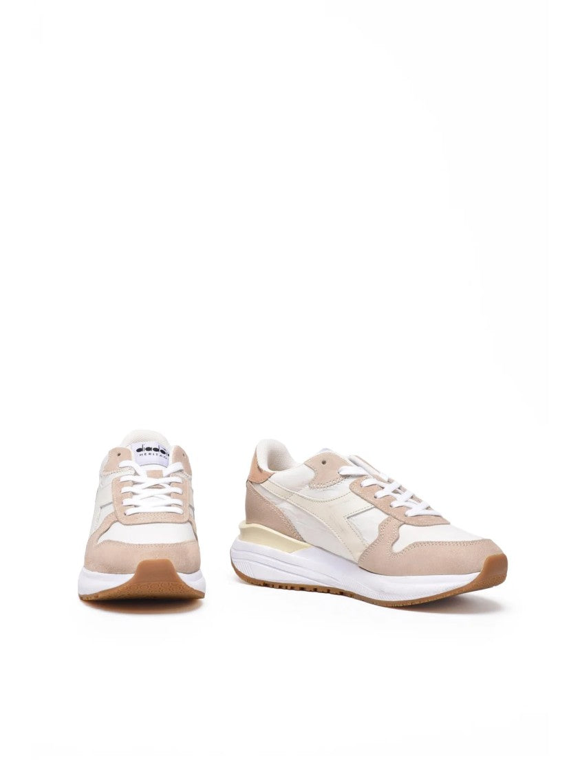Diadora Heritage Beige Leather Polyester Venus Sneakers