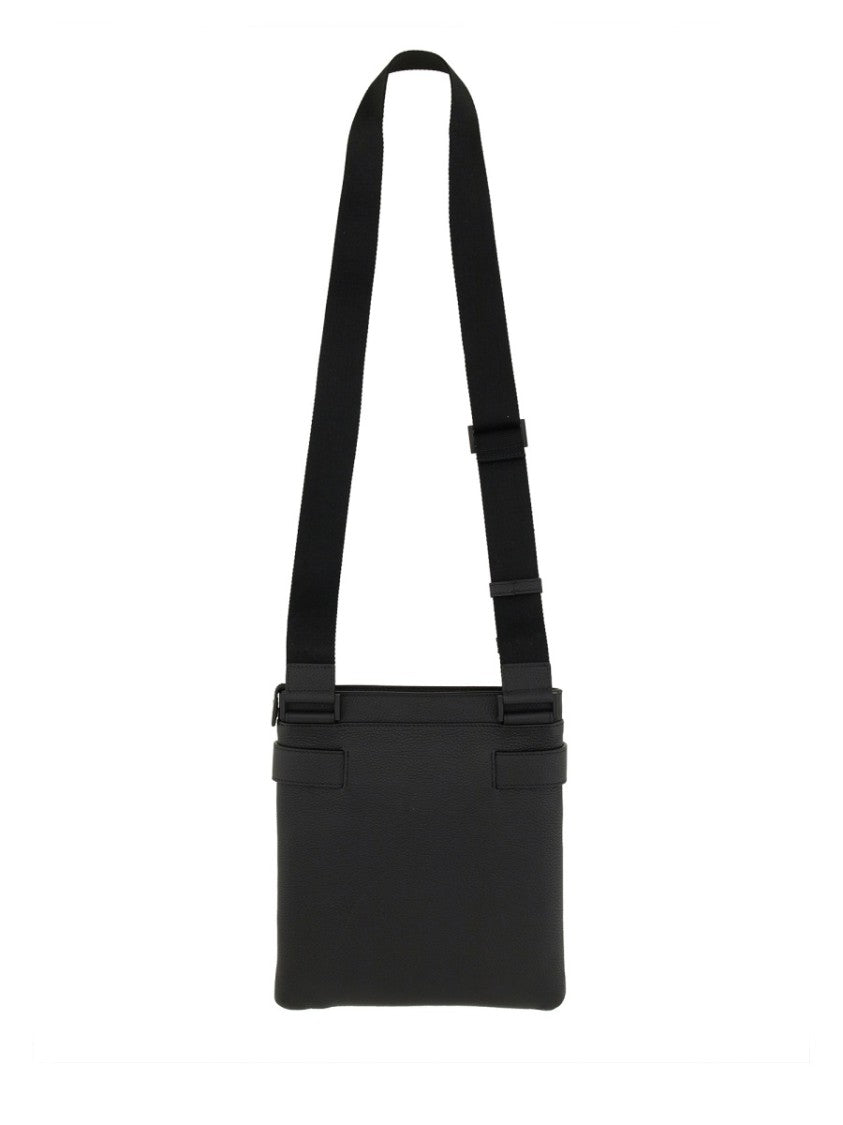 Ferragamo Structured Black Shoulder Bag