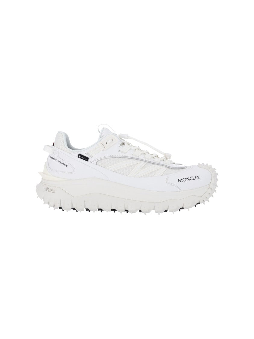 Moncler White Technical Mesh Vibram Sole Sneakers