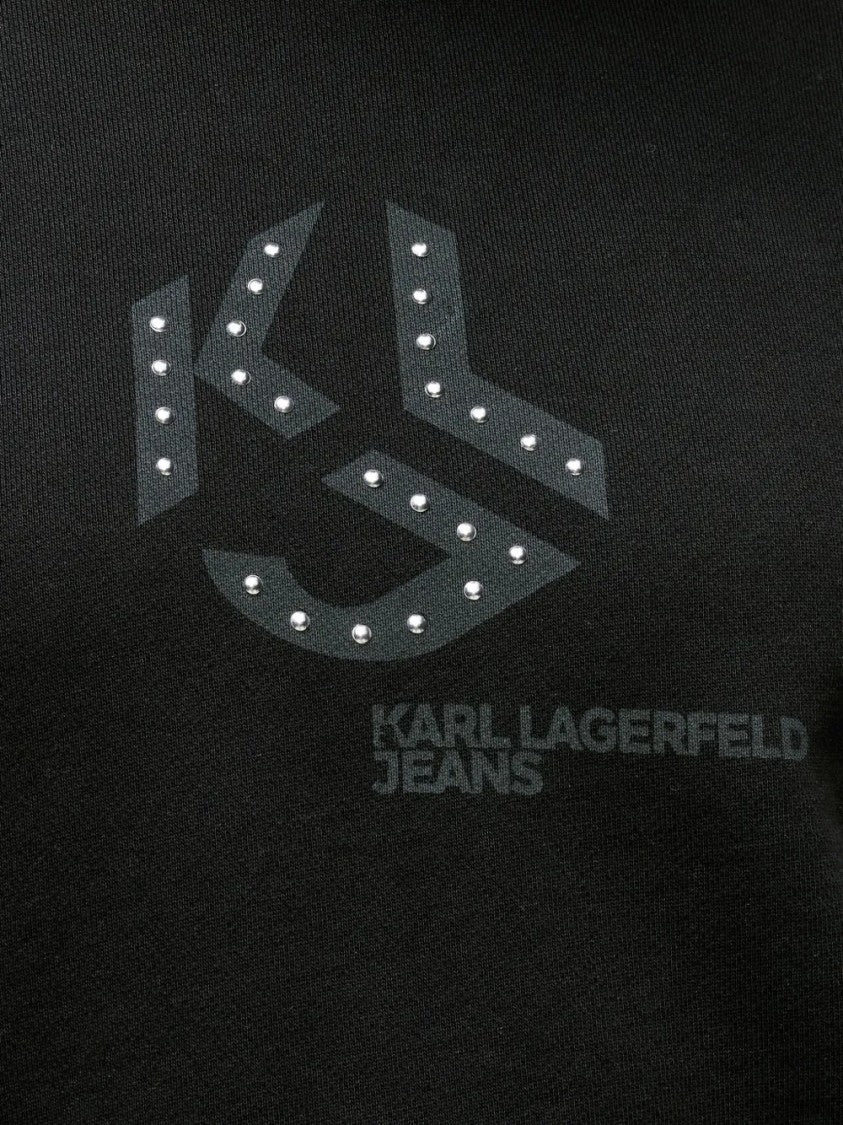 Karl Lagerfeld Classic Fit Ribbed Cuffs Hem Sweatshirt