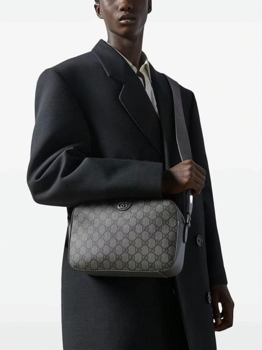 Gucci Rectangular Crossbody Bag With Signature Monogram Canvas