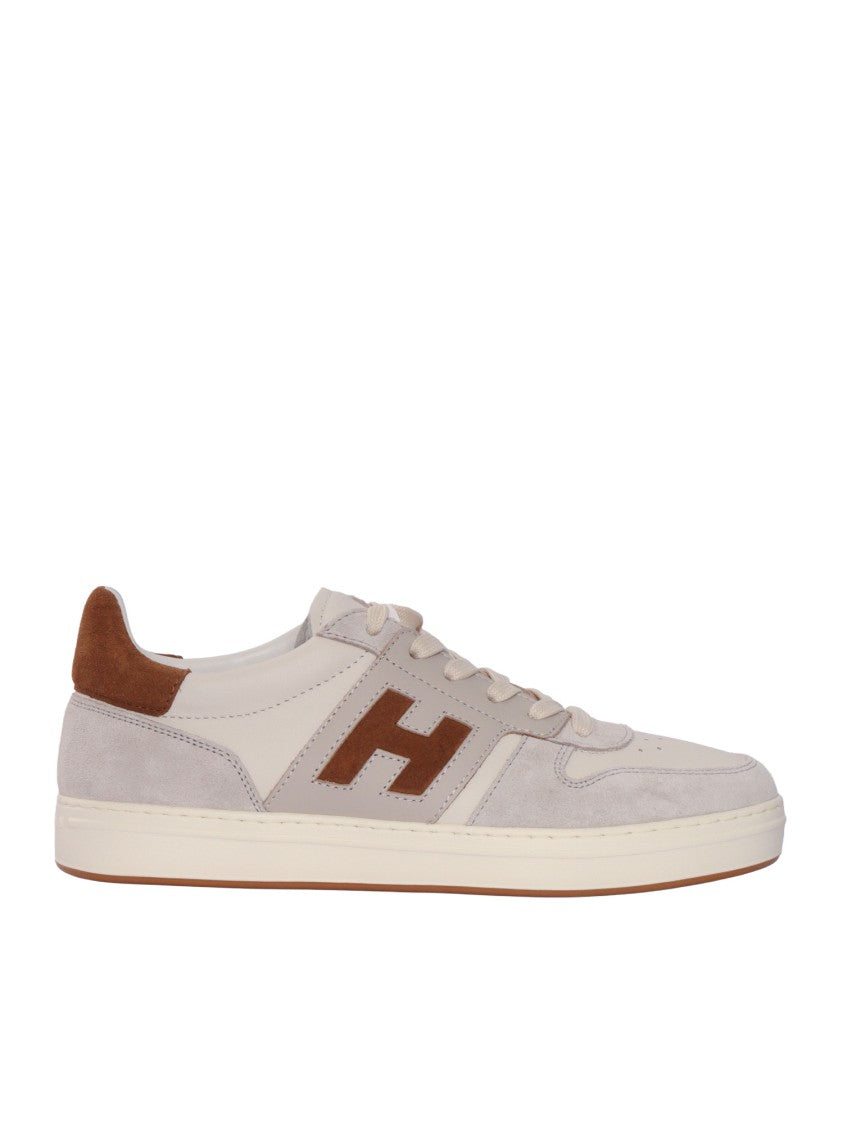 Hogan H668 Suede Contrast Logo Sneakers