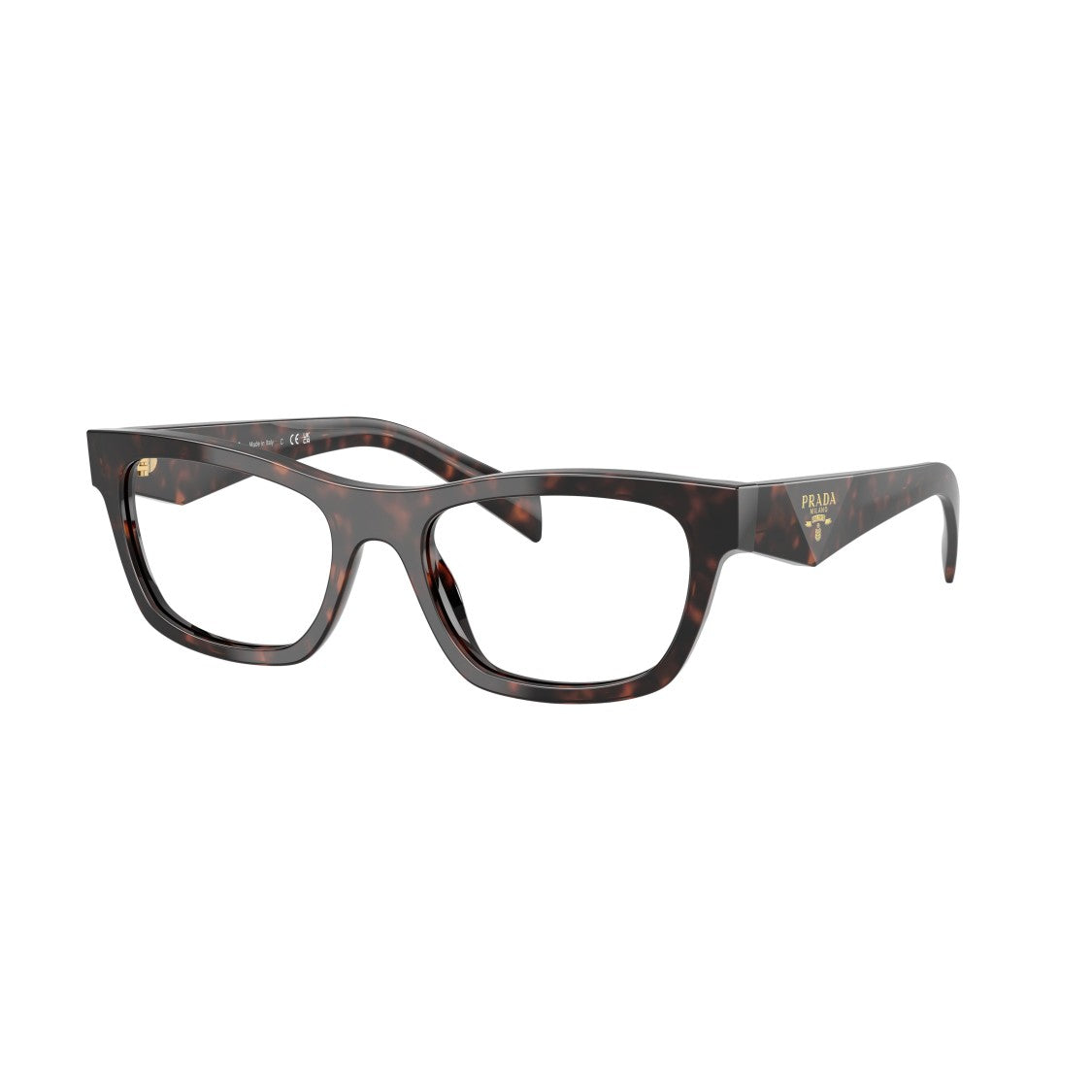 Prada 0Pr B01v Rectangular Tortoiseshell Acetate Eyeglasses