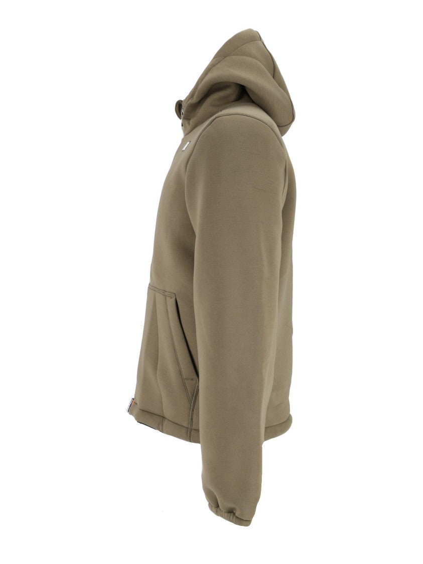 K-Way Jack Spacer Nylon Double Corto Cropped Hooded Jacket