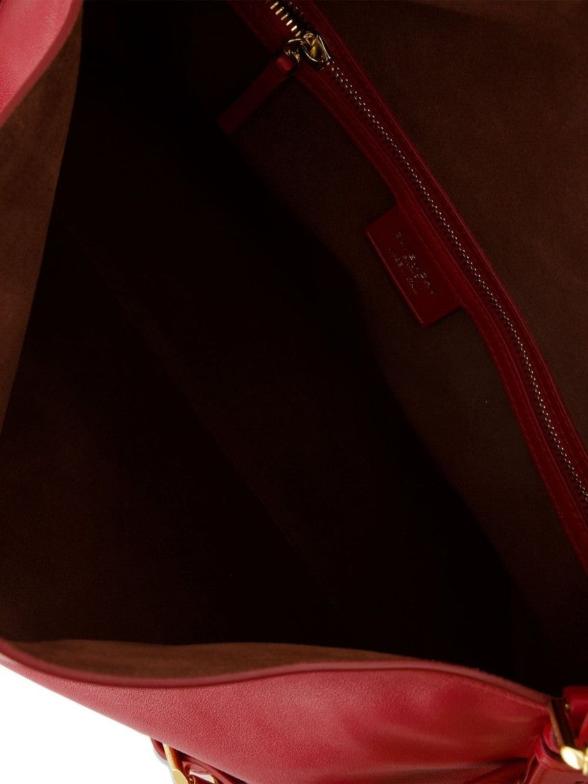 Givenchy Red Smooth Leather Adjustable Buckle Bag
