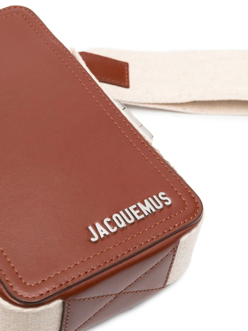 Jacquemus Rectangular Crossbody Bag With Contrasting Strap Detail