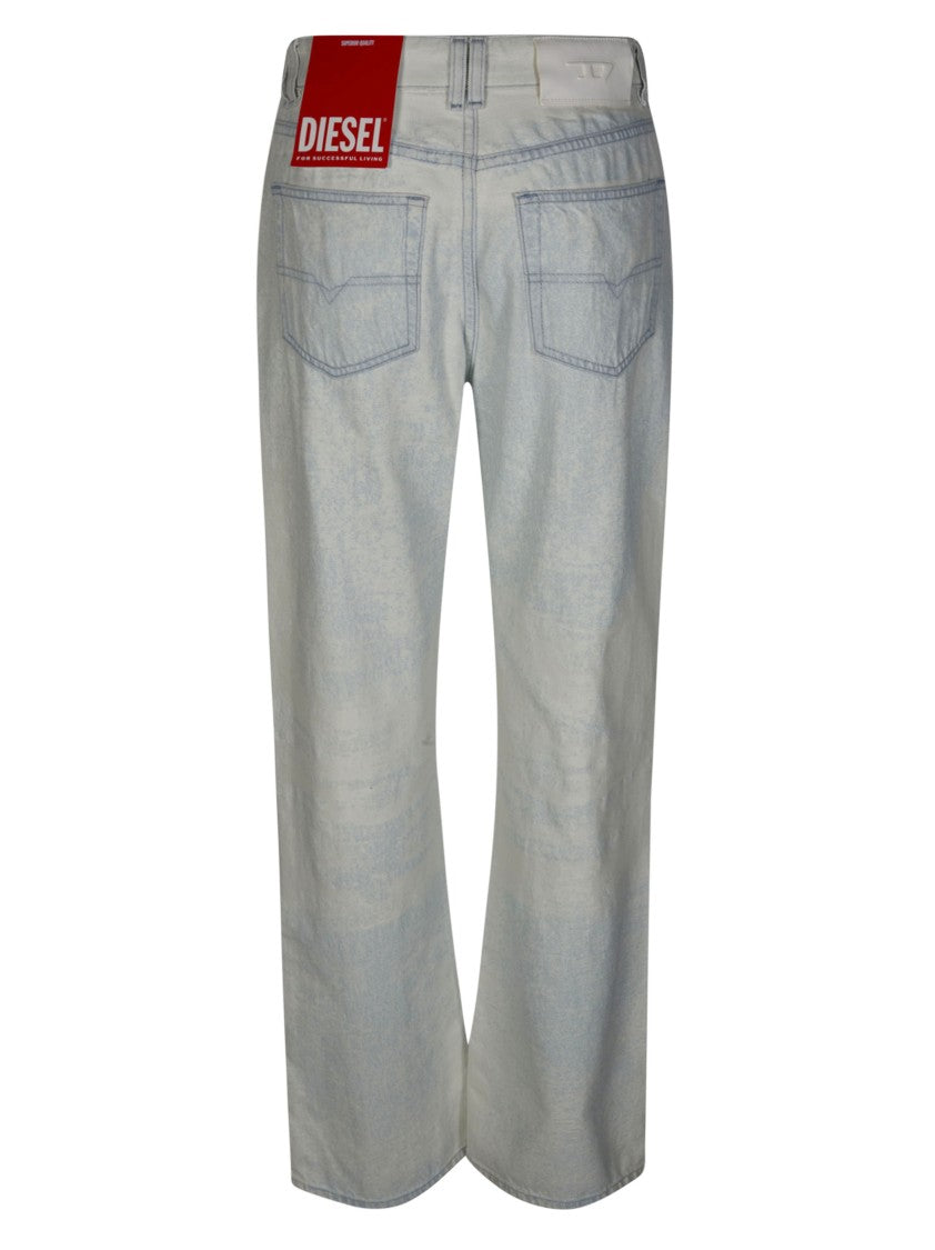 Diesel Light Washed Straight Leg Jeans