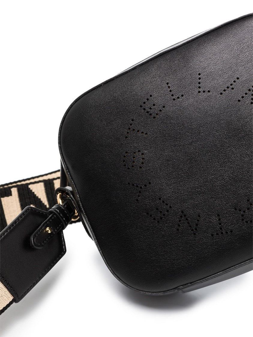 Stella Mccartney Pink Camera Bag Perforated Logo Satchel