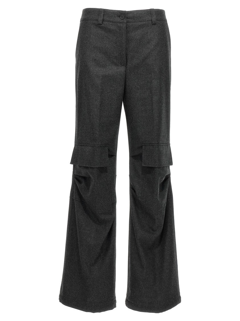 P.A.R.O.S.H. Wool And Cashmere Blend Cargo Pants