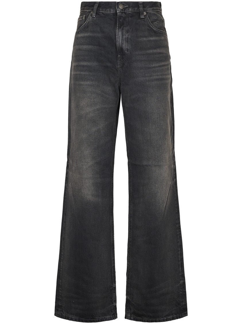 Haikure Wide-Leg Denim Trousers With Classic Five-Pocket Design