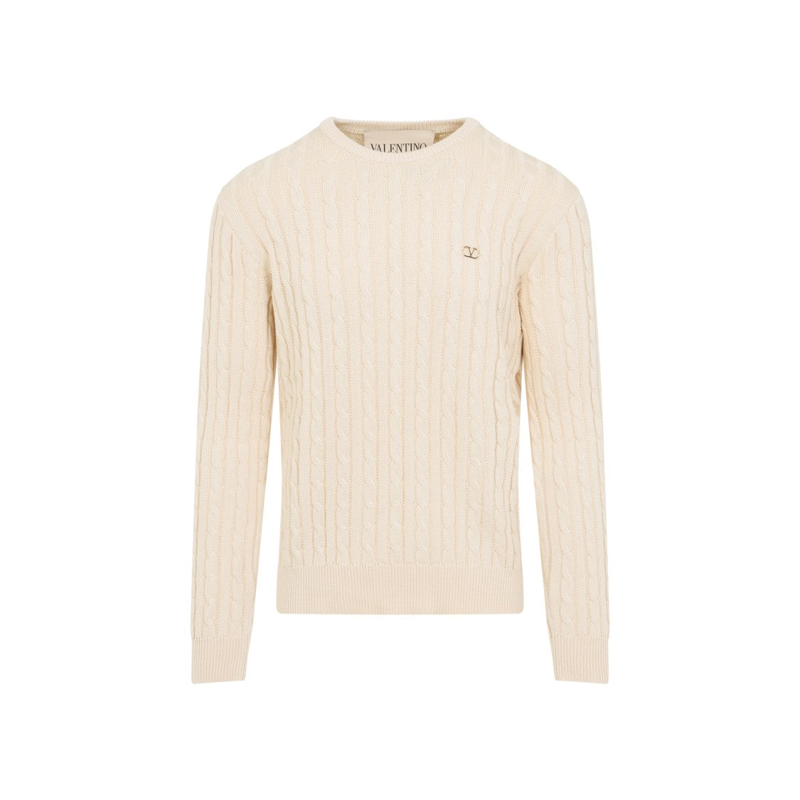 Valentino White Cotton Classic Sweater