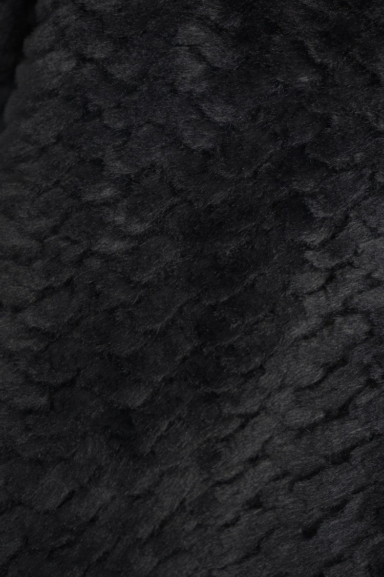 Liu Jo Faux Fur Cape With Wide Collar