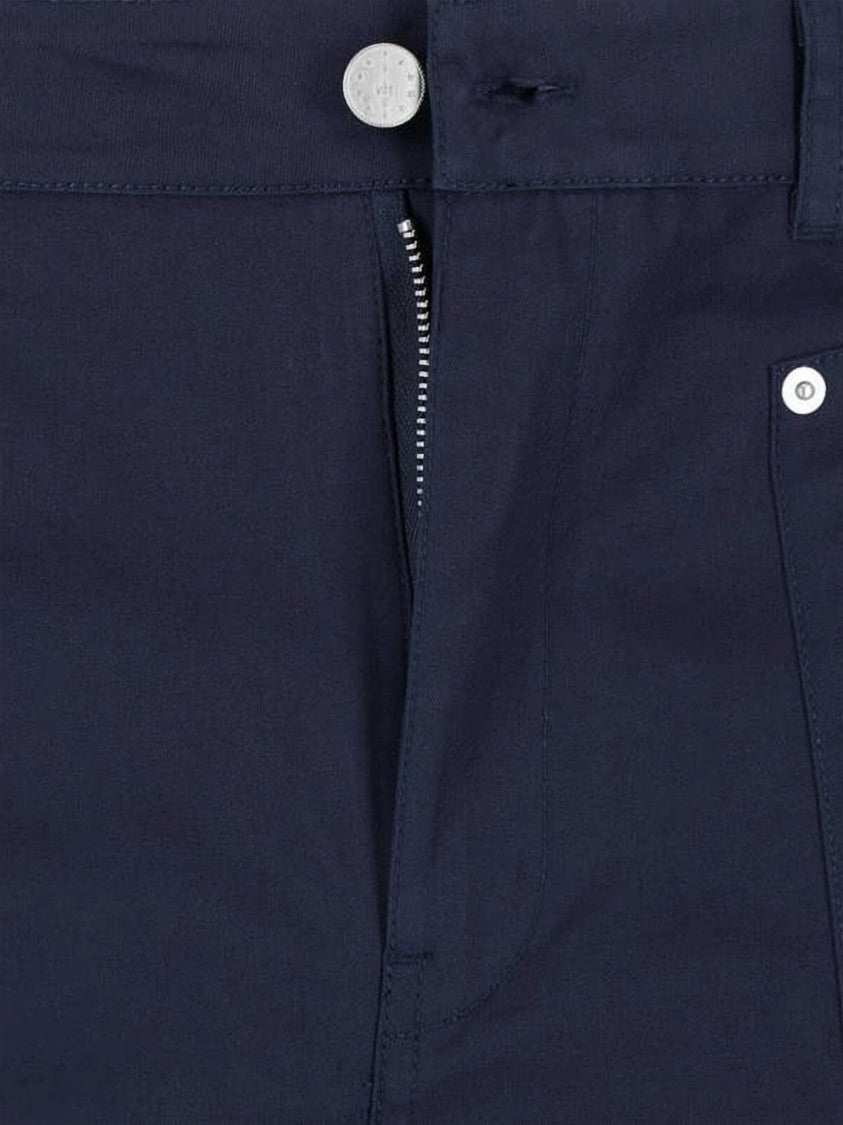 Paloma Wool Wide-Leg Blue Cotton Trousers With Structured Design