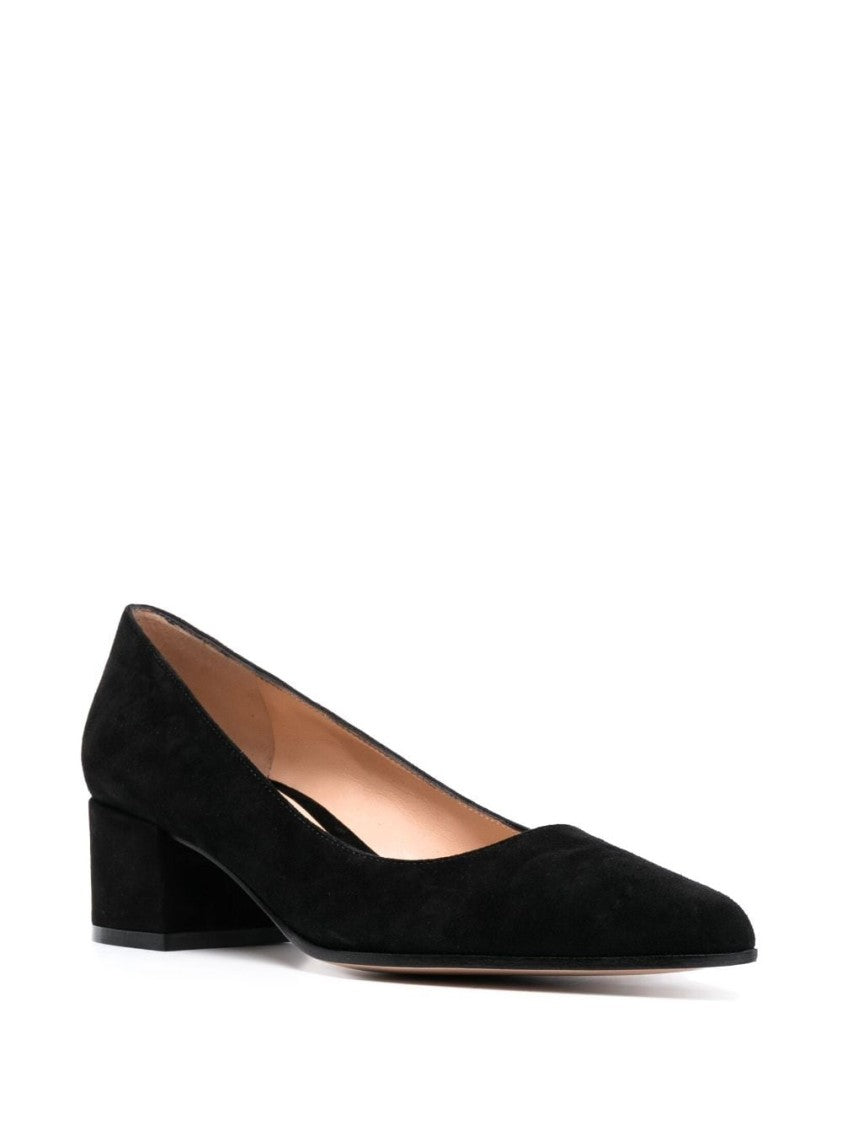 Gianvito Rossi Suede Pumps With Block Heel And Refined Silhouette