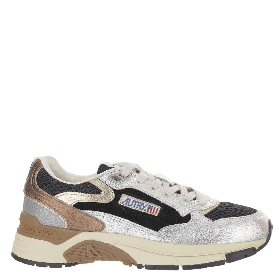 Autry Suede Mesh Terry Lacing Sneakers