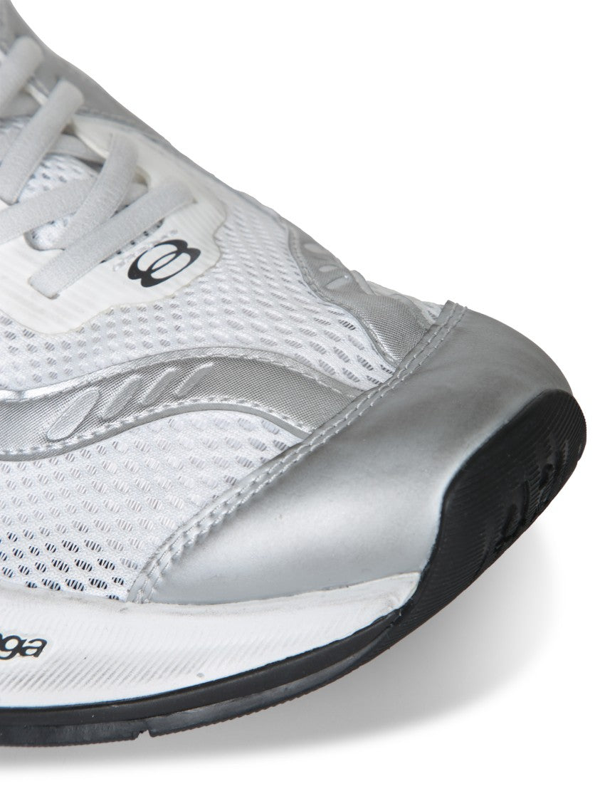 Balenciaga Futuristic White Sneakers With Sculpted Sole