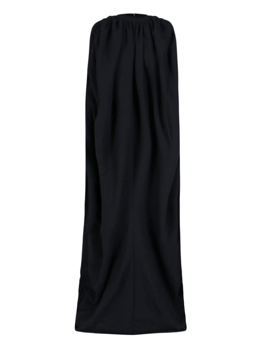 Duran Lantik Draped Maxi Dress – Black