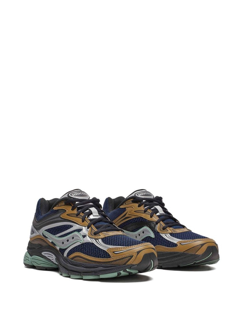 Saucony Brown/Navy Blue Mesh Sneakers