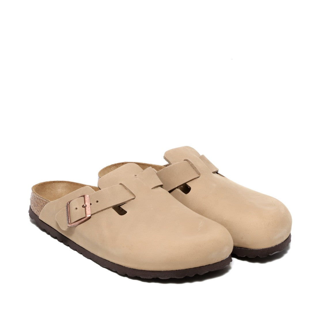 Birkenstock Beige Oiled Nabuck Leather Sabot Slipper
