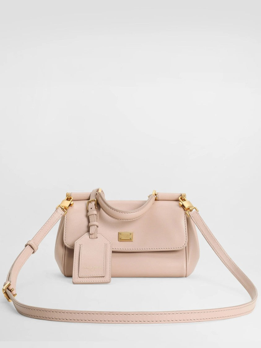 Dolce & Gabbana Neutrals Vit. Plonge Structured Leather Handbag