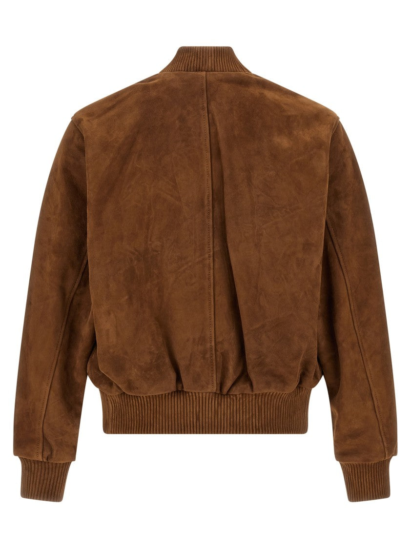 Ami Suede Bomber Jacket