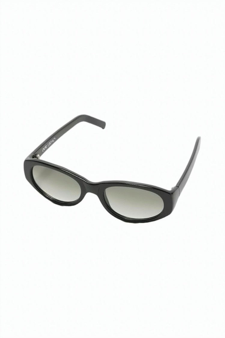 Our Legacy Narrow Oval Frame Sunglasses With Glossy Finish